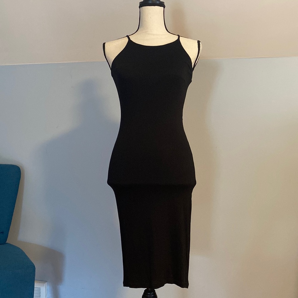Joe and Elle black fitted sleeveless dress NWOT